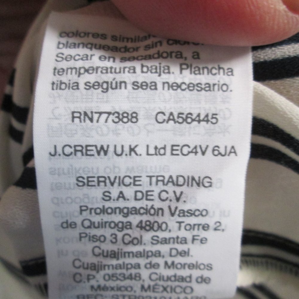 J. CREW Mercantile striped off shoulder blouse - Picture 13 of 14